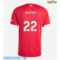 Camisa de time de futebol Liverpool Hugo Ekitike #22 Replicas 1º Equipamento 2025-26 Manga Curta